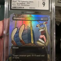 Dismember Foil Magic the Gathering x Spongebob Squarepants Secret Lair CGC 9 🔥 - Image 4