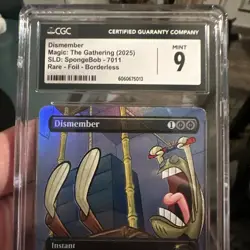 Dismember Foil Magic the Gathering x Spongebob Squarepants Secret Lair CGC 9 🔥 - Image 5