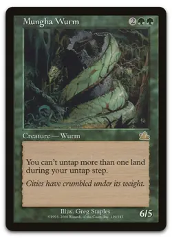 Mungha Wurm #119 (NM) Prophecy PCY Magic MTG - Image 1