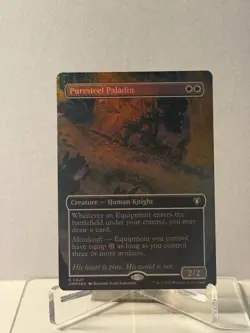 Puresteel Paladin (Borderless) Commander Masters Foil - Image 1