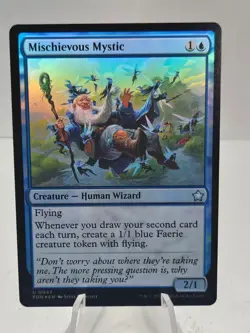 x1 Mischievous Mystic FDN Foundations MTG 47 UNCOMMON M/NM 1x - Image 1