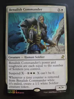 Benalish Commander NM FOIL Time Spiral: Remastered MTG FREE SHIPPING - Image 1
