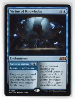 MtG WoE Virtue of Knowledge #76 Non-Foil - Image 1
