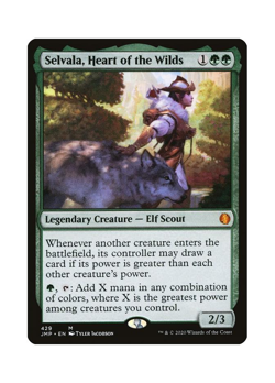 Magic the Gathering MTG JMP Selvala, Heart of the Wilds 429 Regular Near Mint - Image 1