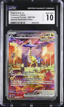 RAGING BOLT EX Temporal Forces Special Illustration Rare #208 CGC 10 MTG - Image 1