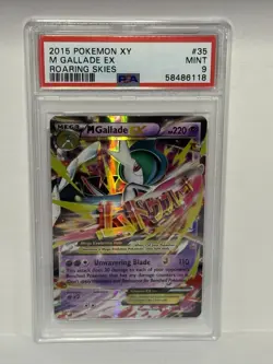 2015 Pokemon Roaring Skies M Gallade XY 35/108 PSA 9 - Image 1