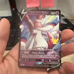 Pokemon TCG Dark Sylveon v SWSH134 Black Star Promos Celebrations Holo - Image 2