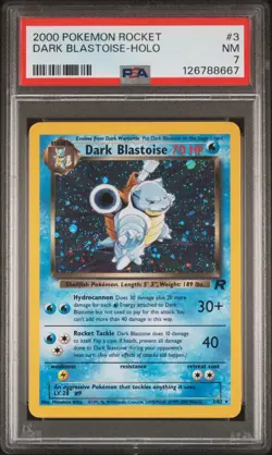 2000 POKEMON ROCKET #3 DARK BLASTOISE-HOLO PSA 7 - Image 1