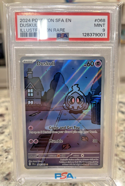 2024 POKEMON SFA EN-SHROUDED FABLE ILLUSTRATION RARE #068 DUSKULL PSA 9 - Image 1