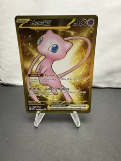 Pokemon Mew EX Gold TCG 205/165 SV 151 Scarlet & Violet Hyper Rare Holo - Image 1