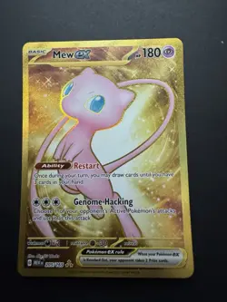 Pokemon Mew EX Gold TCG 205/165 SV 151 Scarlet & Violet Hyper Rare Holo - Image 3