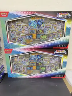 2 PACK - Pokemon TCG Prismatic Evolutions Lucario Tyranitar Premium Collection - Image 1