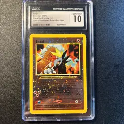 2001 Pokemon Entei #34 Reverse Holo - Black Star Promo - CGC 10 Gem Mint - Image 1