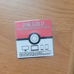 Gengar 24k Gold Plated Sticker - Striking Popping Candy Pokemon NM 🔥GRADE IT!🔥 - Image 2