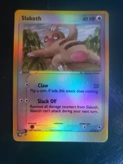 Pokemon Ruby and Sapphire Slakoth 45/109 Reverse Holo Uncommon 2003 NM - Image 1