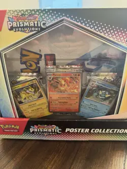 Pokemon TCG SV8.5 Prismatic Evolutions Poster Collection Factory Sealed Case - Image 1