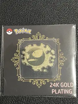 Gastly 24k Gold Plated Sticker Korean Popping Candy Pokemon - Image 1