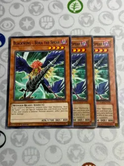 3x Blackwing - Bora the Spear - Common (NM) - Yugioh Playset - Image 1