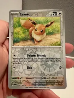 Eevee 133/165 Reverse Holo Pokemon TCG: 151 Card Pokemon NM 313#281 - Image 1