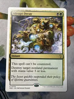 1x Abrupt Decay- Mystery Booster 2- NM- Mtg Magic The Gathering Card - Image 1
