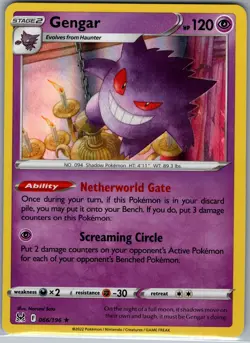 Gengar 066/196 Holo Lost Origin - Pokemon Card - NM - Image 1