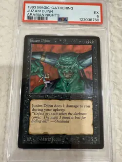 Juzam Djinn Arabian Nights 1993 Magic: The Gathering MTG PSA 5 Graded - Image 1