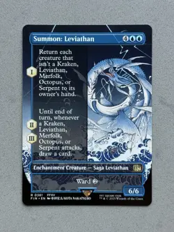 Summon: Leviathan (Borderless) #361 MTG Final Fantasy FIN Regular - NM / Mint - Image 1
