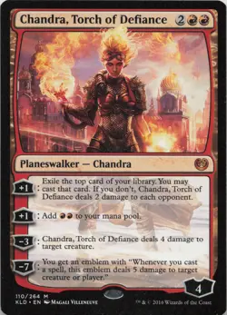 Chandra, Torch of Defiance M Kaladesh 110 LP-NM MTG - Image 1