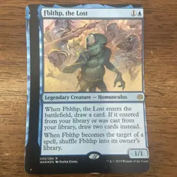 Fblthp, the Lost MTG War of the Spark NFC Foil Miscut/Misprint - Image 1
