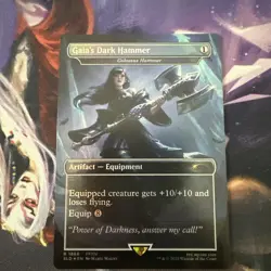 Gaia's Dark Hammer - Colossus Hammer (Rainbow Foil) Secret Lair Drop Foil - Image 1