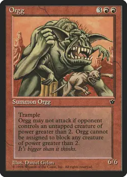 1x Orgg - LP - Fallen Empires - SPARROW MAGIC mtg - Image 1