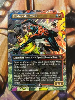 Spider-Man 2099 #0205 (Borderless) Marvel's MTG Spider-Man Regular - Pack Fresh - Image 1