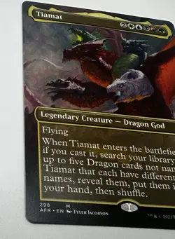 MTG - Adventures in the Forgotten Realms - Tiamat - Borderless NON-FOIL (NM) - Image 3
