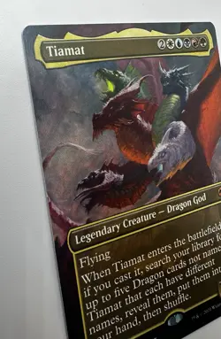 MTG - Adventures in the Forgotten Realms - Tiamat - Borderless NON-FOIL (NM) - Image 5