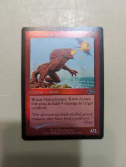 MTG Flametongue Kavu FOIL Planeshift Never Played - Image 1