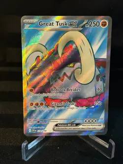 Pokemon TCG Great Tusk EX #230/198 FULL ART Scarlet and Violet NM/M - Image 1