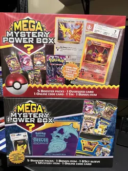 Pokemon TCG Mega Mystery Power Box Bundle! Meijer Exclusive. - Image 1