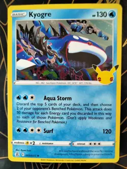 Kyogre 003/025 Holo Rare SWSH Celebrations 25th Anniversary Pokemon TCG NM/M - Image 1