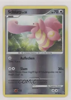 Lickitung German Reverse Foil Pokemon Diamond & Pearl Majestic Dawn #39 2008 - Image 1