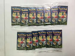 2019 Pokemon General Mills Sealed x 13 Packs Kanto Original Wrappers - Image 1
