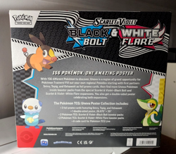 NEW!!! Pokemon TCG Scarlet & Violet White Flare Black Bolt Poster Collection - Image 2