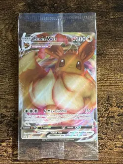 Sealed Pokemon Eevee VMAX SWSH087 SWSH: Sword & Shield Holo Promo Rare Sealed! - Image 1