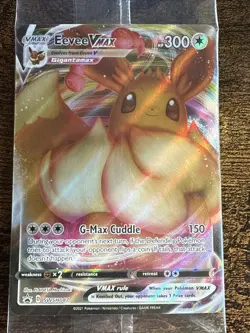 Sealed Pokemon Eevee VMAX SWSH087 SWSH: Sword & Shield Holo Promo Rare Sealed! - Image 2