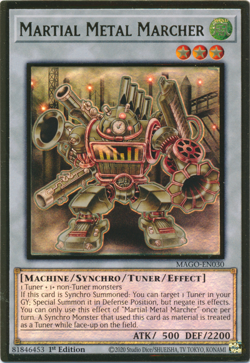 Martial Metal Marcher (MAGO-EN030) - Premium Gold Rare First ed. Yu-Gi-Oh! - Image 1