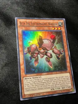 Yu-Gi-Oh! Beta the Electromagnet Warrior [SDMY-EN002] Super Rare 1st Ed VLP - Image 4