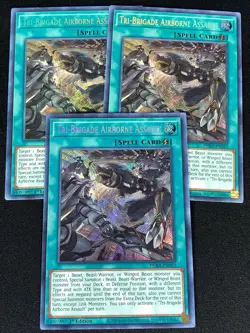 YUGIOH TRI-BRIGADE AIRBORNE ASSAULT PHRA-EN053 1ST SECRET X3 (NM) - Image 1