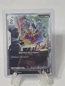 Gundam Trading Card Game ~ ST04-010 Kira Yamato & ST04-002 Strike Gundam Promos - Image 2
