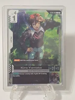 Gundam Trading Card Game ~ ST04-010 Kira Yamato & ST04-002 Strike Gundam Promos - Image 3
