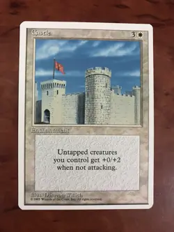 Castle MTG Magic the Gathering Card NM Near Mint Fourth 4th Edition - Image 1