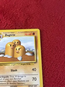 Dugtrio 019/102 Base Set Regular Wotc Pokemon Card Lp - Image 2